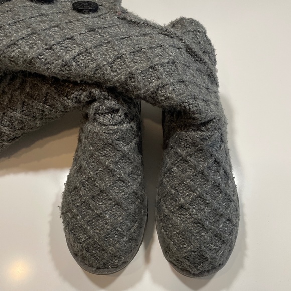 UGG Gray Tall Knit Boots - Picture 6 of 9